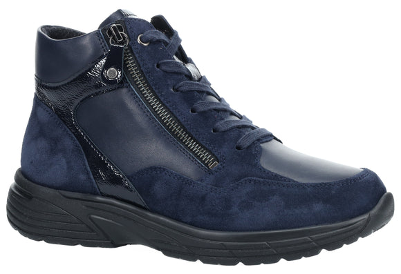 Katy Boot - WIDE - Navy Blue